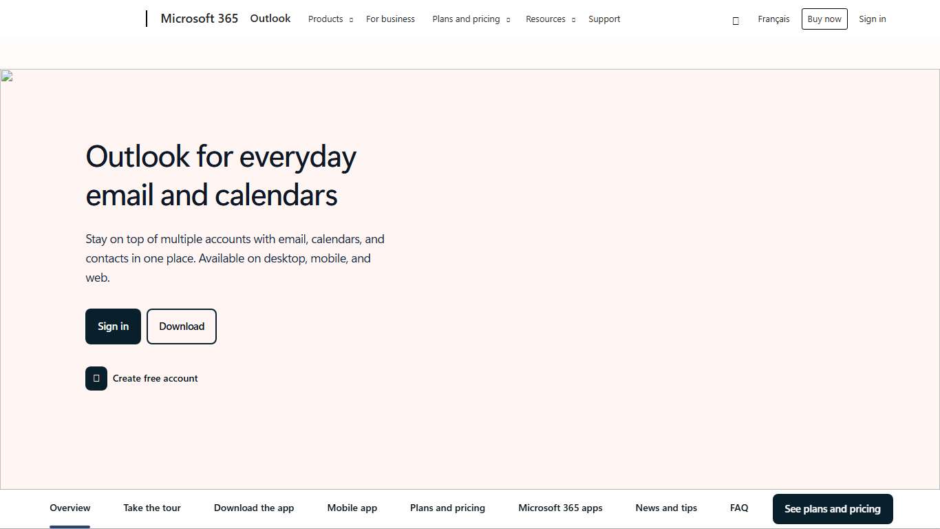Microsoft Outlook Personal Email and Calendar | Microsoft 365
